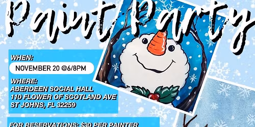 paiNt pARTy \u2014 November 20 @6\/8PM