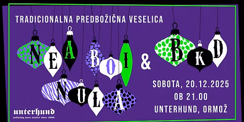 PREDBO\u017dI\u010cNI KONCERT: NEA BOI NULA + BKD