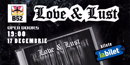 Concert Love & Lust prezentare album "An Endless Journey" in deschidere Arthur Project