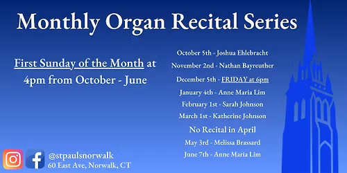 Monthly Organ Recital Series 2025\/26