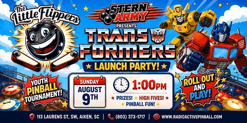 Little Flippers: Optimus Prime's Pinball Academy at Radioactive Pinball Arcade