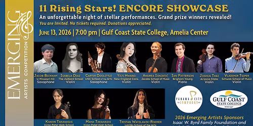 Emerging Artists 2026 Encore Showcase