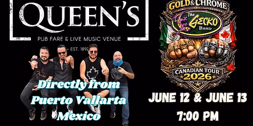 The Gecko Band \u2013 Gold & Chrome Tour | Live in Nanaimo (FRIDAY NIGHT)