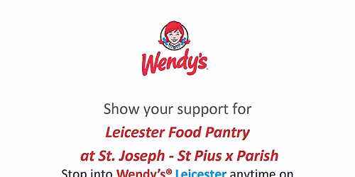 Wendy's  Leicester Fundraiser 
