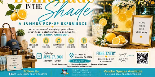 Lemonade In the Shade Pop-Up Shop