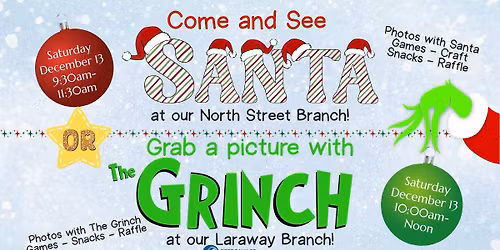 Meet Santa at First Bank of Manhattan!