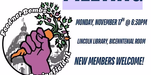 Food Not Bombs Monthly Meeting