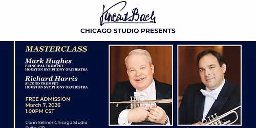 Mark Hughes Richard Harris Trumpet Masterclass in the Conn Selmer Chicago Studio