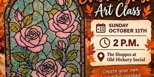 Resin Crushed glass art- October 11 @2pm