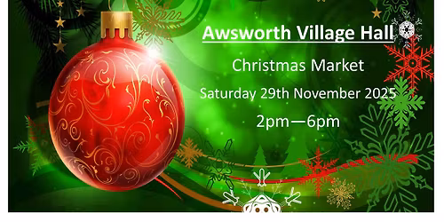 Awsworth Village Hall Christmas Market And Light Switch on event