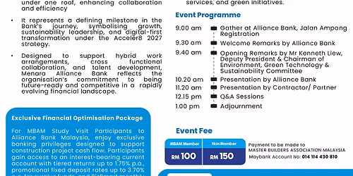 INVITATION TO PARTICIPATE IN A STUDY VISIT TO ALLIANCE BANK MALAYSIA