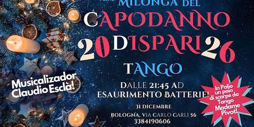 TANGODANNO DiSPARi 2026!- 300mq di Pista- Msclzd\u00f2r: Claudio Escl\u00e0!  Scarpe Madame Pivot in palio!