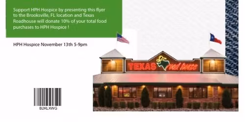 HPH Hospice Circle of Giving Texas Roadhouse Fundraiser