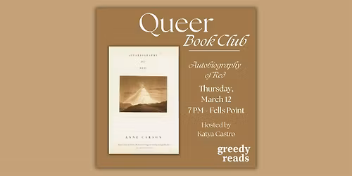 Queer Book Club: "The Autobiography of Red" by Anne Carson