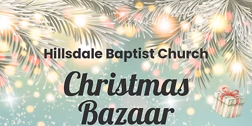 \ud83c\udf84Hillsdale Christmas Bazaar\ud83c\udf84