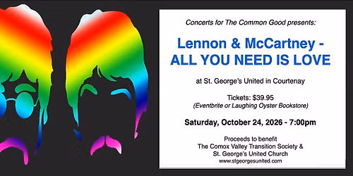 Lennon & McCartney-- All You Need is Love Fundraising Concert