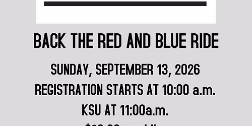 Back the Red and Blue Ride