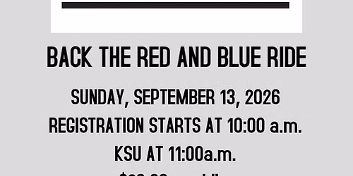 Back the Red and Blue Ride