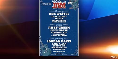 Country Jam USA: Riley Green  Justin Moore  Diamond Rio & Tyler Braden - Friday