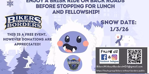 Bikers Without Borders Foundation, Inc. MD 7 2nd Annual Numb Run, Motorcycle Ride