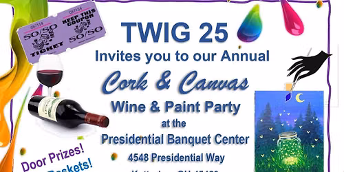 Cork and Canvas - a wine\/painting event for Dayton Children\u2019s Hospital!
