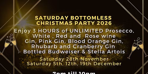SATURDAY Bottomless Christmas Brunch Party 2026