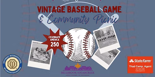 Vintage Baseball game and Community Picnic