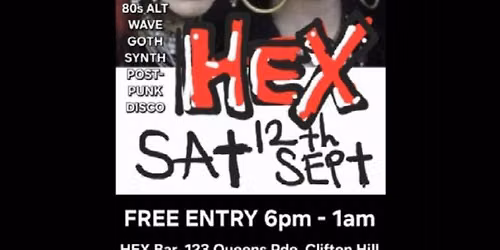 TOTALLY 80s! \u2661 Dress Up & Dance Party \u2661 HEX Bar \u2661 80s Vinyl DJs \u2661 Free Entry \u2661 6pm - 1am