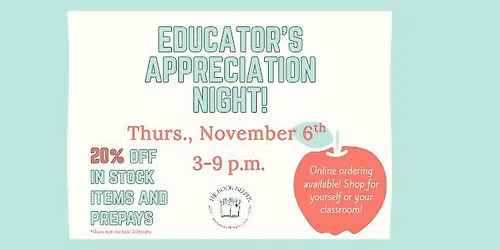 Educator's Appreciation Night