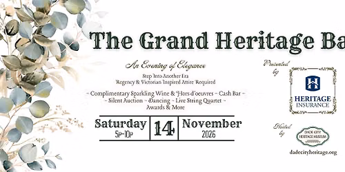 The Grand Heritage Ball hosted by the Dade City Heritage Museum