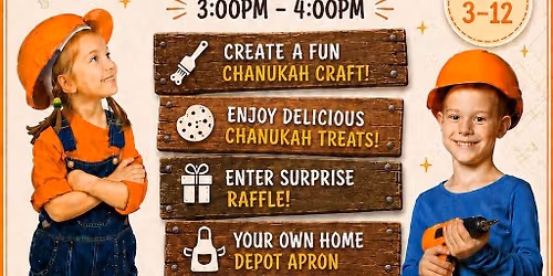 HOME DEPOT KIDS CHANUKAH WORKSHOP