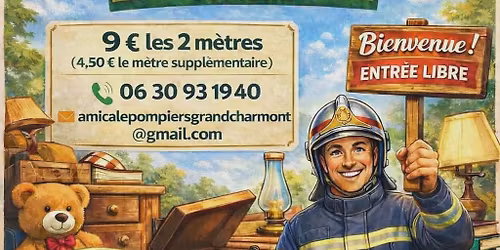 Vide grenier des anciens sapeurs pompiers de Grand-charmont