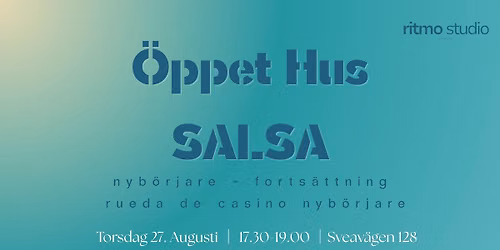 \u00d6ppet Hus | Salsa Cubana