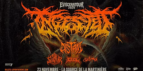 Ingested avec Distant, Cell, Ov Sulfur et Crucifiction \/\/ Dimanche 23 novembre 2025 \/\/ La Source