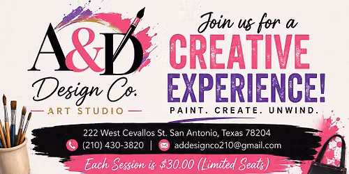     Paint Night with A&D Design Co. Grand Opening\ud83c\udfa8\ud83d\udd8c\ufe0f 
