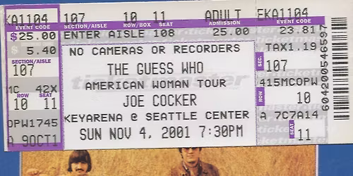 The Guess Who Seattle Tickets