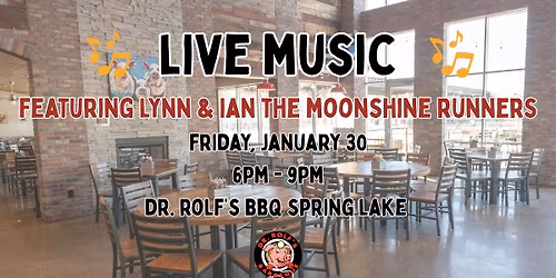 Live Music: Lynn & Ian the Moonshine Runners at Dr. Rolf's BBQ