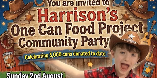 Harrison\u2019s One Can Food Project Community Party