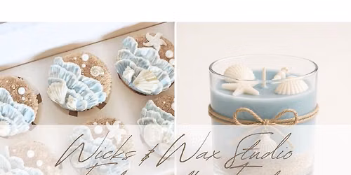Coastal Candle & Seashell Sweets Cupcake Decorating Double Workshop
