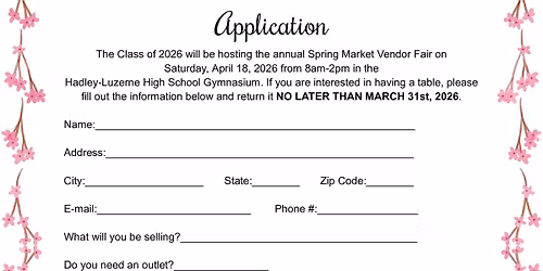 Spring Market Vendor Fair
