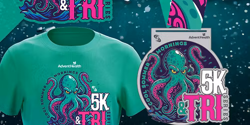 AdventHealth Cool Sommer Mornings Triathlon-Duathlon-5K Series #4 - Mysterious Kraken