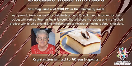   CHOCOLATE TREATS WITH PAULA at Dover Library