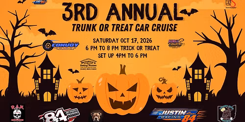 3rd annual convoy tire trunk or treat car cruise! 