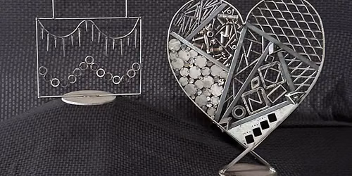 Welded Metal Sculpture Date Night