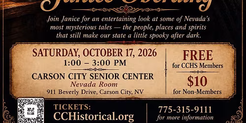 Ghosts, Legends & Goosebumps: A Spooky Afternoon with Janice Oberding