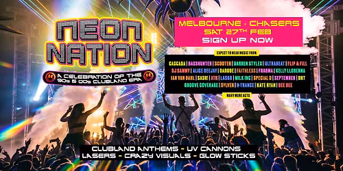 Neon Nation Is Coming To Melbourne!