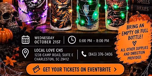 Halloween Bottle DIY at Local Love CHS