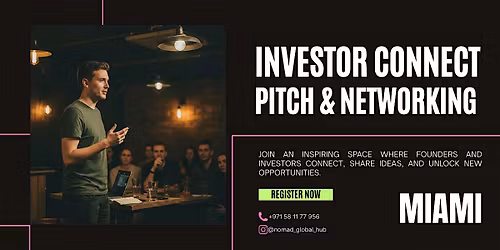 Startup Pitch & Investor Connect \u2014 Miami