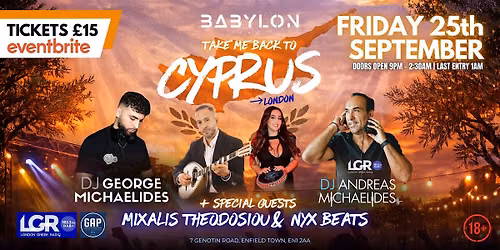 \u201cTAKE ME BACK TO CYPRUS\u201d AT BABYLON BAR