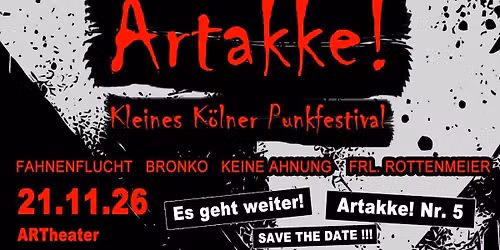 Artakke! Nr. 5 \/ mit Fahnenflucht, Bronko, Keine Ahnung, Frl. Rottenmeier
